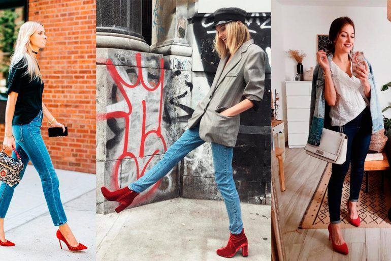 Cómo combinar tus zapatos rojos de tacón